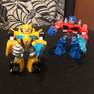 Lot of 2- bumblebee and & optimus prime